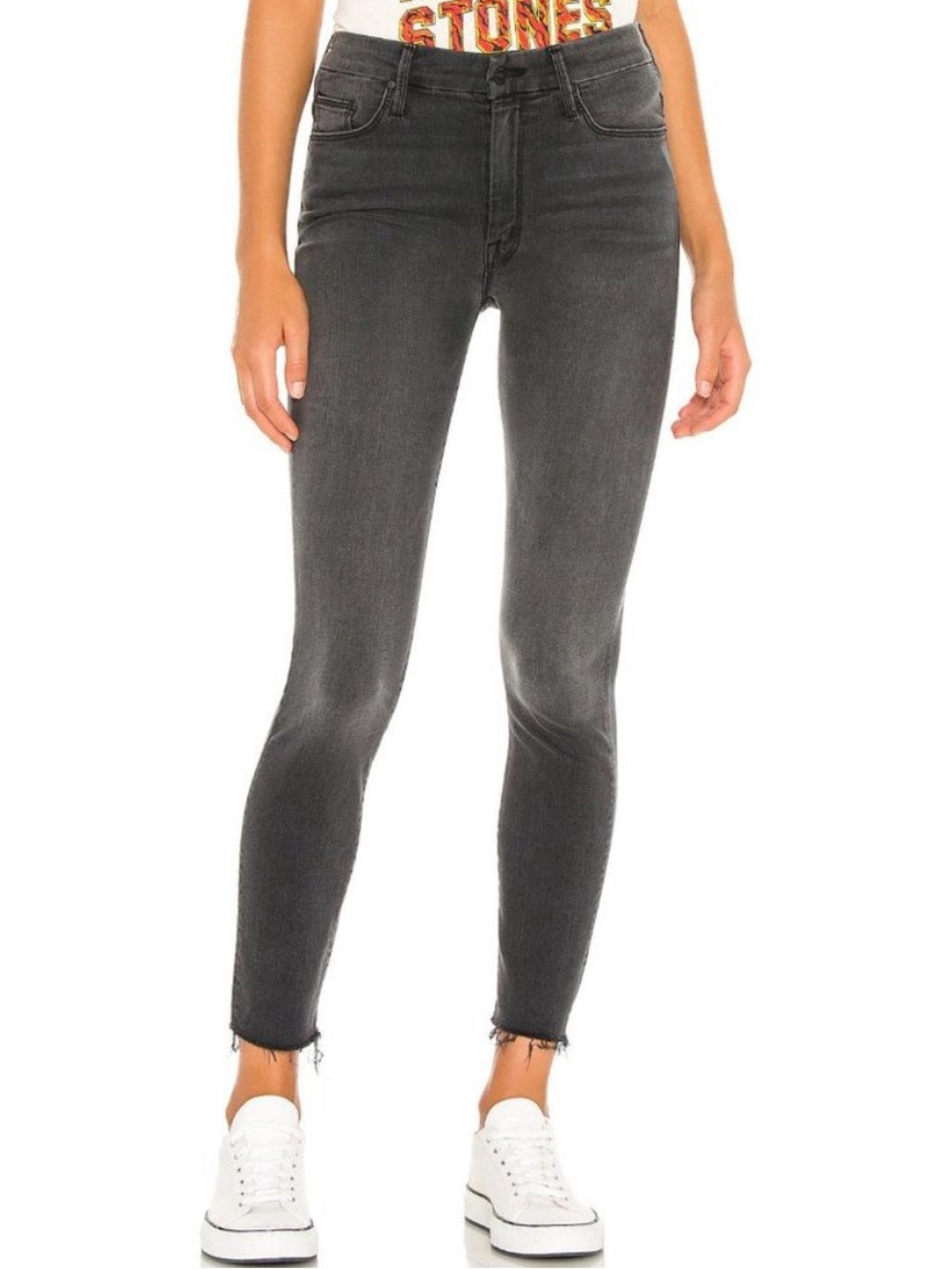 MOTHER High Waisted Looker Ankle in Lighting Up Lanterns size 27